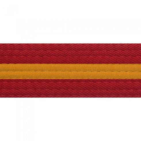 BOLD LOOK RED BELTS WITH STRIPE-RED/GOLD STRIPE-1